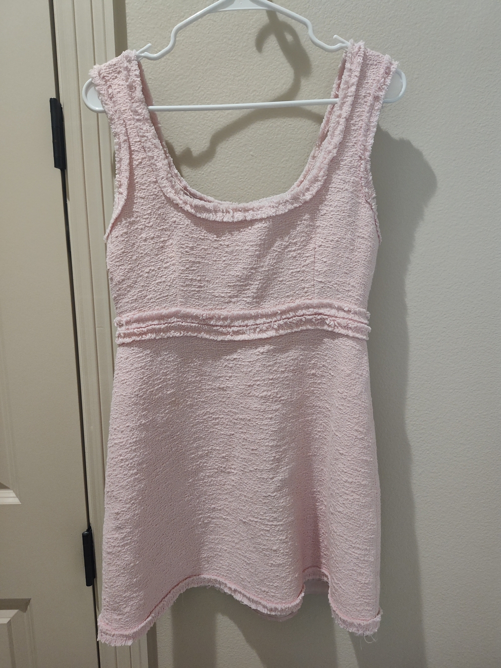 Zara Woman Blush Pink Textured Dress Size M
